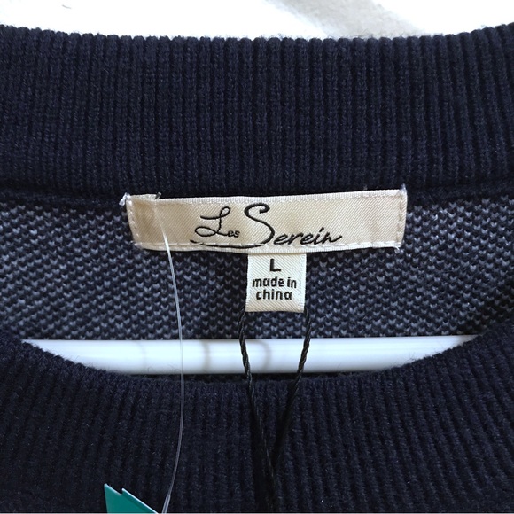 Les Serein Pettle Balloon Sleeve Sweater Large NWT - Picture 3 of 3